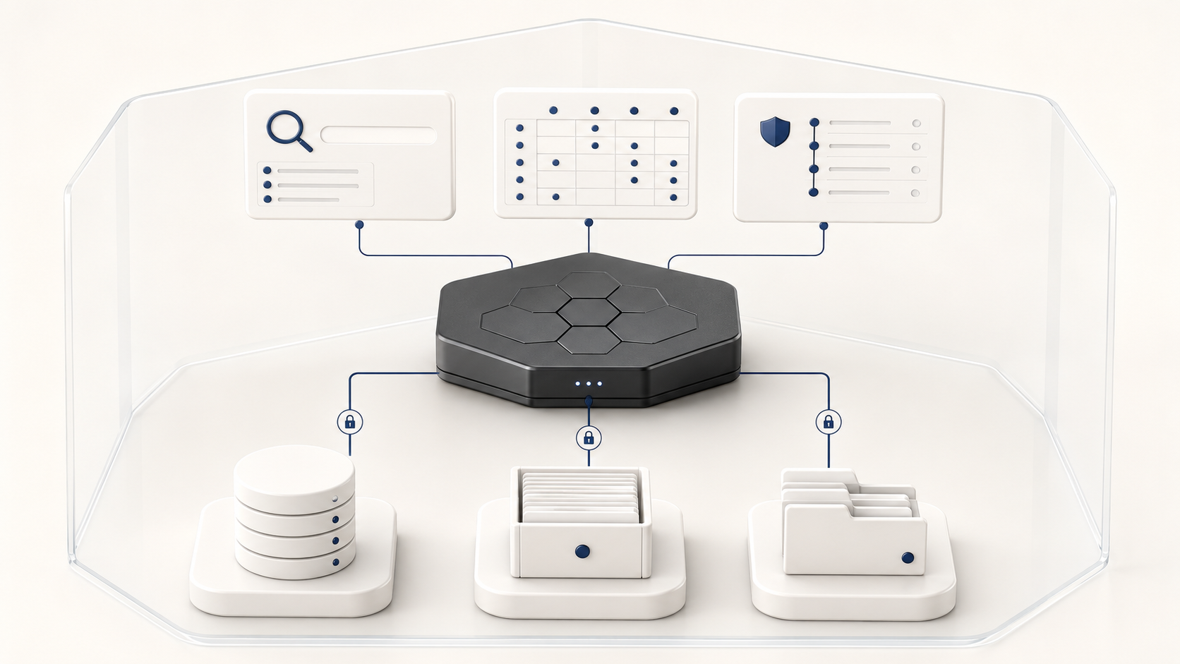 Aigonix sits on top of existing systems as a read-only layer, delivering structured output